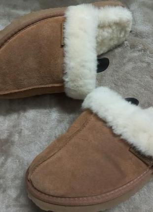 Тапочки домашние фирменные замш овчина жен39р.lining&sock ugg австрии.7 фото