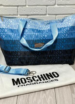 Сумка moschino | для спортзалу | відпочинку | ручна поклажа | оригінал 💙9 фото