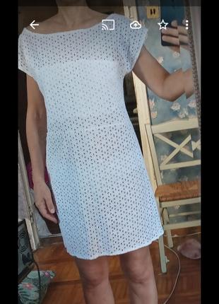 Esprit бавовняне мереживне плаття прошва ришельє broderie anglaise