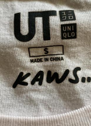 Лимитированная мужская футболка kaws companion uniqlo s2 фото