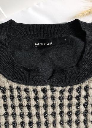 Шикарный элегантный шерстяной свитер karen millen оригинал4 фото