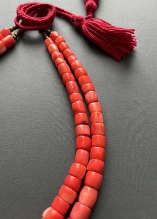 Ожерелье коралловое, сгарды, кораллы