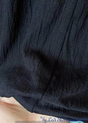 Фирменная george вискозная блуза в сочном чёрном цвете с вышивкой, размер л-хл4 фото
