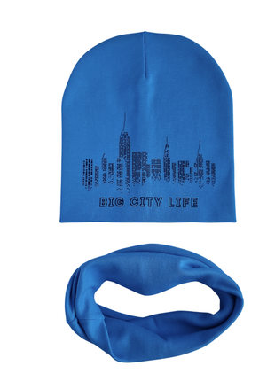 Комплект шапка+хомут big city р.48-52 для мальчика деми 10 цветов6 фото