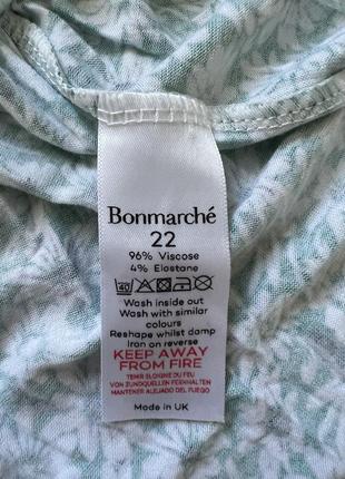 Зелена спідниця міді з квітковим принтом bonmarche віскоза 🛍️1+1=3🛍️7 фото