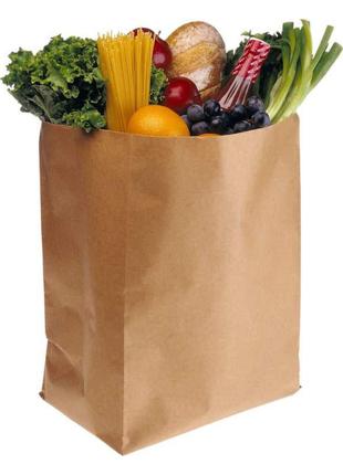 Крафт пакет с прямоугольным дном, без ручек 280*190*115 мм