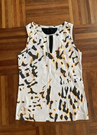 Майка топ бавовняна в рубчик marc cain 5  l (42) німеччина 🇩🇪