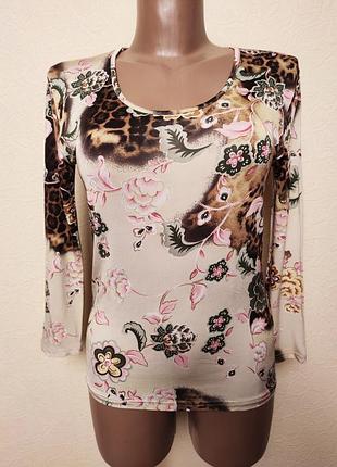 Лонгслив цветочный принт kara makan италия /947/