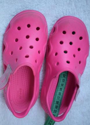 Шлепанцы шлепки сабо сандали сандалии сланцы кроксы crocs c 13 р.  19,5 см8 фото