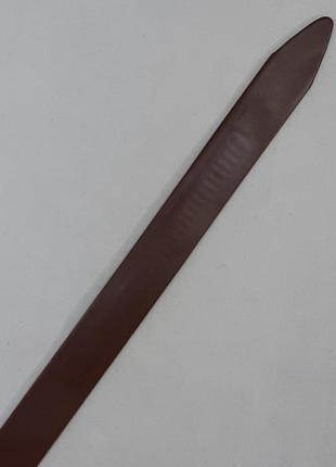 Ремень-автомат 01.075.212 коричневый кожаный шириной 35 мм с чёрной пряжкой3 фото
