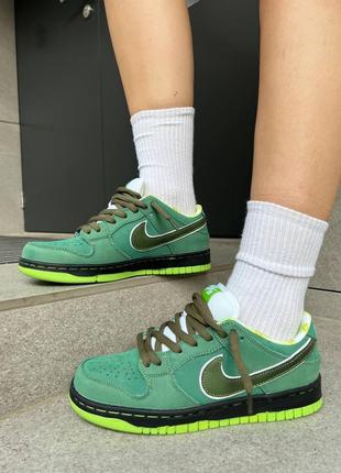 Трендові унісекс кросівки nike sb dunk lobster green зелені 36-45 р