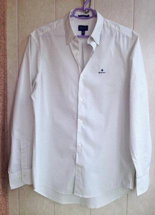Рубашка мужская  gant  tech prep regular