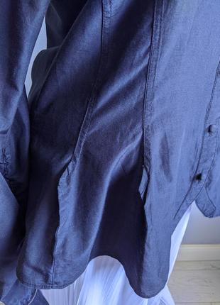 Блуза від кутюр із шовку та тонкої бавовни, франція.6 фото