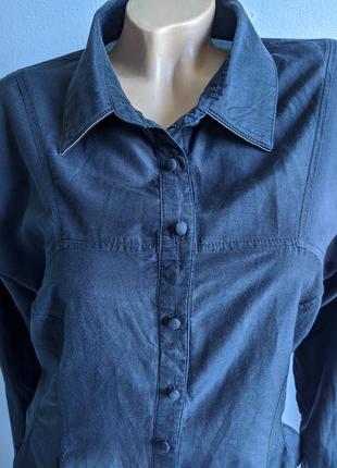 Блуза від кутюр із шовку та тонкої бавовни, франція.3 фото