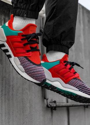 Кроссовки оригинал adidas eqt support 91/18 "bold orange/multicolor/white" d970492 фото