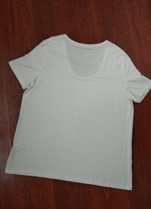 42-46р. молочная мягкая футболка, вискоза tu4 фото