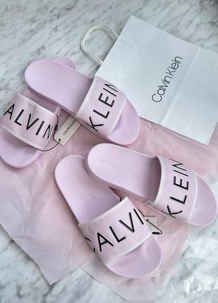 Шлепки calvin klein тапки