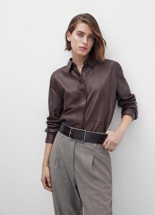 Демісезонні брюки в дрібну клітинку massimo dutti2 фото