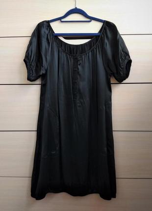 36-40р. шелковое платье-сарафан1 фото