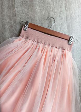 Фатиновая юбка с декоративным поясом2 фото