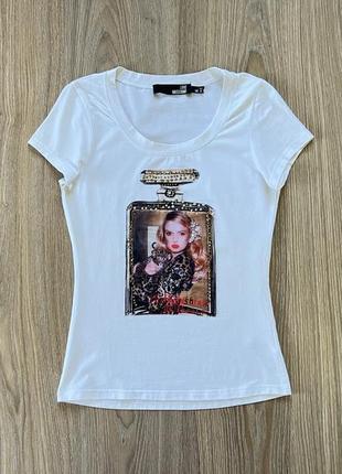 Жіноча футболка з принтом love moschino