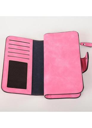 Жіночий гаманець, клатч baellerry forever, балетрі. яскраво-рожевий. замша pu5 фото
