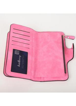 Жіночий гаманець, клатч baellerry forever, балетрі. яскраво-рожевий. замша pu6 фото