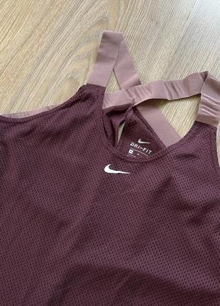 Женская сетчатая спортивная майка nike dri fit4 фото