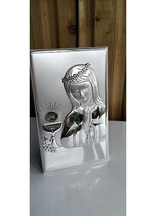 Икона мое первое причастие для девочки 15*9см