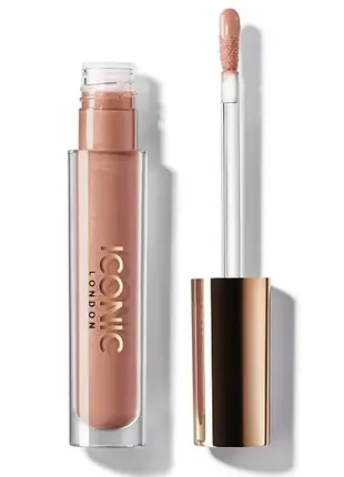 Блеск iconic london lip plumping gloss nearly nude