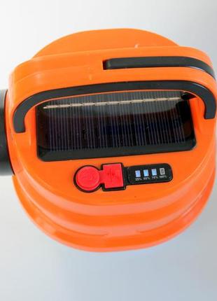 Фонарь на солнечной батарее hb-v80 кемпинговый фонарик аккумуляторный2 фото