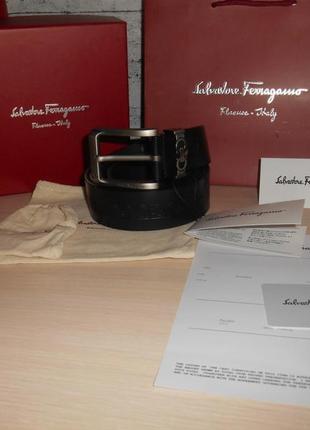 Ремень пояс мужской salvatore ferragamo, кожа, италия, оригинал 173