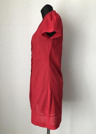 Тончишне літнє плаття — халат насиченого червоного кольору від oasis, розмір 10, укр 42-442 фото