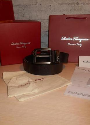 Ремень пояс мужской salvatore ferragamo, кожа, италия, оригинал 175