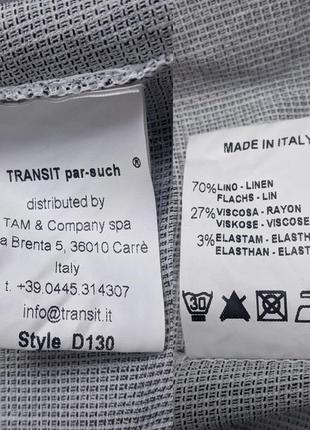 Transit par such italy стильный итальянский жакет блузон из льна с вискозой3 фото