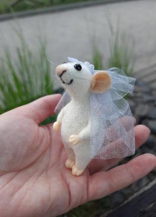 Мышь жених и невеста. мышата свадебная пара.3 фото