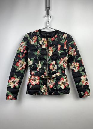 Женская яркая куртка guess flowers