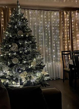 Ялинка лита ковалівська засніжена 150 см штучна від виробника siga group сертифікована 1.5