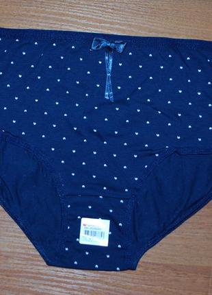 Трусики батал ххл донелла donella широкую сторону макси завитки горошки бантик