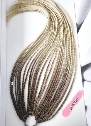 Афрорезинка афрокосички косички на резинке резинка с косичками канекалон2 фото