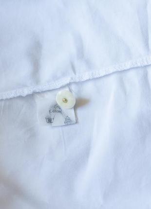 Белая винтажная блузка оверсайз женская solange mondor, размер l7 фото