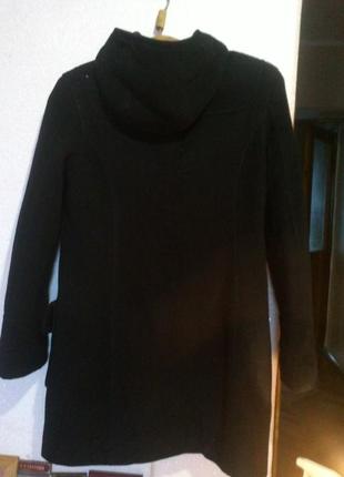 Черное драповое пальто clockhouse4 фото