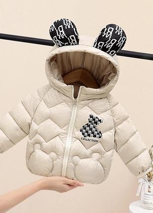Куртка с ушками для девочки1 фото