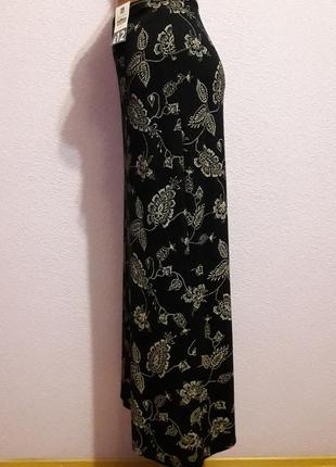 Комфортная длинная юбка с принтом от editions. размер 50 - 52.2 фото