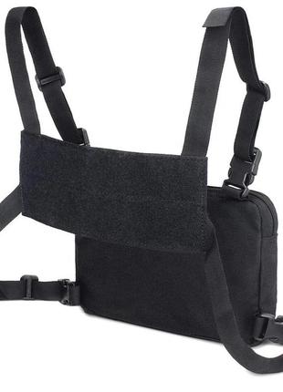 Нагрудная сумка бронижилет разгрузочная тактическая