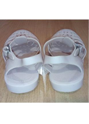 🌟 дитячі бежеві силіконові босоніжки сандалії желейки, р.27 код w27197 фото