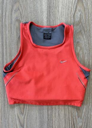 Женский оригинальный закрытый спортивный топ nike dri fit