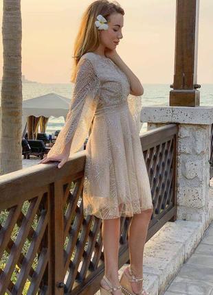 Вечірній сукні-міді gepur з відкритою спинкою2 фото