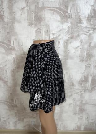 Винтажная юбка-шорты в горошек(032)3 фото