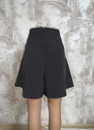 Винтажная юбка-шорты в горошек(032)4 фото